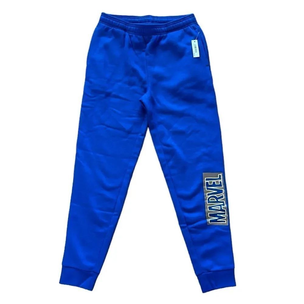 NEW Marvel Mens Royal Blue Joggers